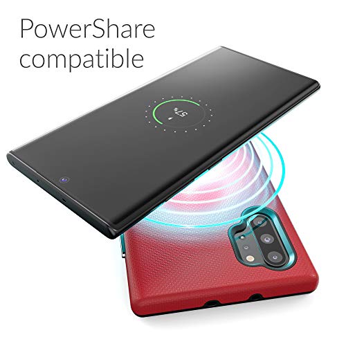 Crave for Galaxy Note 10 Plus Case, Shockproof Protection Dual Layer Case for Samsung Galaxy Note 10 Plus (6.8 inch) - Red - color: Red