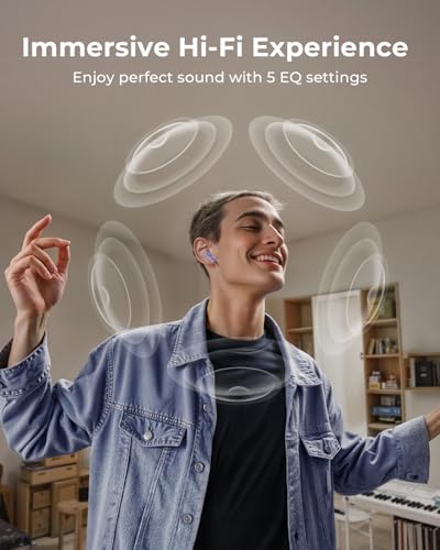 Wireless Earbuds with Smart Touchscreen Case, Bluetooth 6.0 Ear Buds with AI Noise Cancelling Calls, 40H Playtime Stereo Headphones, IPX7 Waterproof Earbuds for Workout, Travel, iPhone,Android,Purple - color: Purple