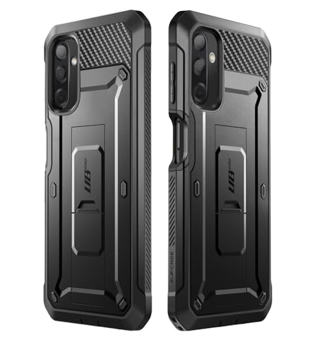 SUPCASE for Samsung Galaxy A17 5G Case with Screen Protector, Black | Built-in Kickstand, Belt Clip, Full-Body Heavy Duty Rugged Shockproof, Military-Grade Protection, Unicorn Beetle Pro - size: Galaxy A17