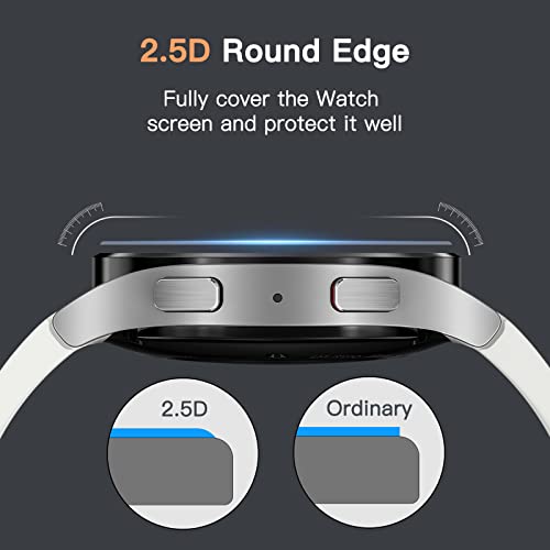 JETech Screen Protector for Samsung Galaxy Watch FE/5/4 40mm, 3-Pack | Tempered Glass Protection, HD Clear, Anti-Scratch Design - size: Galaxy Watch FE/5/4 40mm