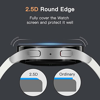 JETech Screen Protector for Samsung Galaxy Watch FE/5/4 40mm, 3-Pack | Tempered Glass Protection, HD Clear, Anti-Scratch Design - size: Galaxy Watch FE/5/4 40mm