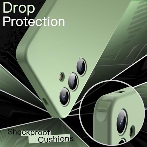 JETech Slim Case for Samsung Galaxy S24, Jade Green | Camera Lens Protection, Soft TPU Design, Matte Finish, Shockproof Protection - color: Jade Green, size: S24