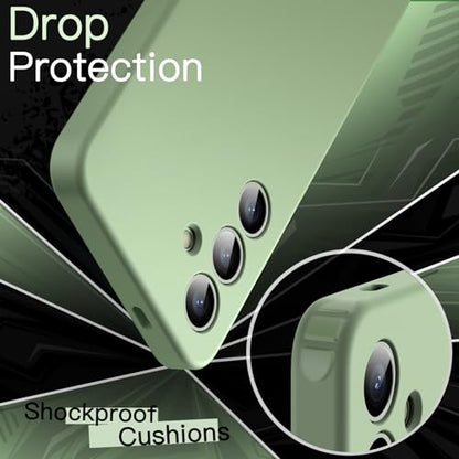 JETech Slim Case for Samsung Galaxy S24, Jade Green | Camera Lens Protection, Soft TPU Design, Matte Finish, Shockproof Protection - color: Jade Green, size: S24