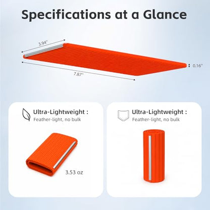 Silicone Phone Holder,Adjustable & Flexible & Folder-Silicone Phone Stand with Aluminum,Mount for Phone Tablet Laptop (Orange)