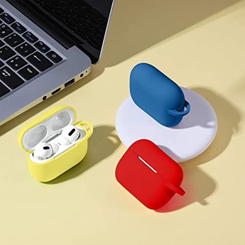 Lerobo for AirPods Pro 2nd/1st Case with Keychain, Red - color: Red