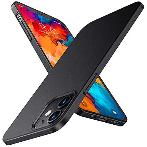 TORRAS Slim Fit for iPhone 12 Case/for iPhone 12 Pro Case, Slim Yet Protective, Lightweight Matte Anti-Scratch Hard PC Cover for iPhone 12 Slim 6.1 inch 2020, Black - color: Black, size: iPhone 12 & iPhone 12 Pro