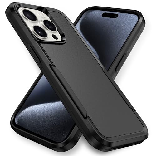 Designed for iPhone 15 Pro Max Case, Heavy Duty Protection Shockproof Dropproof Dustproof Anti-Scratch Phone Case Cover Protective Case, Black - size: for iPhone 15 Pro Max
