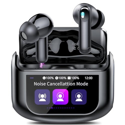 Wireless Earbuds, Bluetooth 5.4 Headphones Multi-Function Touch Screen