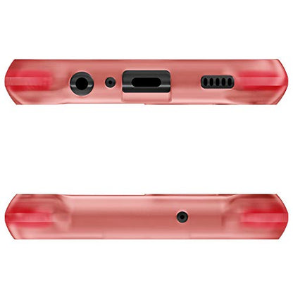 Ghostek COVERT Galaxy A12 Case with Slim Fit Clear Pink Design and Non-Slip Grip Bumper Premium Shockproof Protection Thin Protective Phone Cover Designed for 2021 Samsung Galaxy A12 (6.5 Inch) (Pink) - color: Pink, size: Galaxy A12