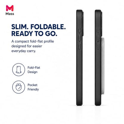 Mass Planet MagSafe Phone Grip, Slim Foldable Holder - Titanium - color: Titanium