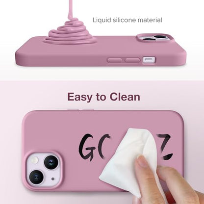 GONEZ Magnetic for iPhone 13/14 Case, Silicone Cover Blackcurrant - color: Blackcurrant, size: Iphone 13 /Iphone 14