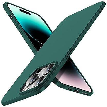 X-level Compatible iPhone 14 Pro max Case Slim Fit Ultra-Thin [Guardian Series] Soft TPU Matte Finish Coating Phone Cases Lightweight Anti-Scratch Back Cover Grip 6.7" (2022)-Green - color: Green, size: iPhone 14 Pro Max