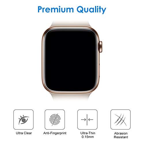 JETech TPU Screen Protector for Apple Watch SE 3/2/1, Series 6/5/4 44mm - size: Apple Watch SE 3/2/1 / Series 6 5 4 44mm
