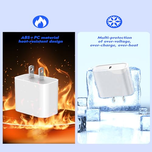 iPhone Charger Fast Charging,2Pack USB C to Lightning Charging Cord Cable - size: 3FT