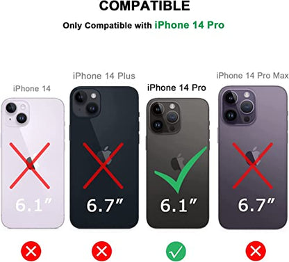 TENDLIN Magnetic Case Compatible with iPhone 14 Pro Case Wood Grain with Carbon Fiber Texture Design Leather Hybrid Slim Cover (Compatible with MagSafe) - color: Magnetic Black, size: iPhone 14 Pro