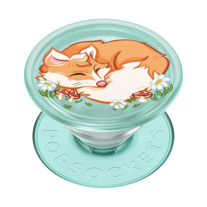 PopSockets Adhesive Phone Grip, Holder, Phone Stand, Plant-Based - Sleepy Fox - color: Sleepy Fox, style: Adhesive