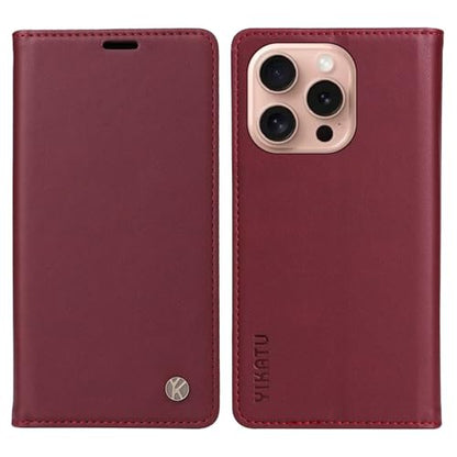 Caseurban Compatible with iPhone 16 Pro Wallet Case PU Leather Flip Folio Case with Card Holder Magnetic Closure Shockproof Protective Phone Cover Black - color: Black, size: iPhone 16 Pro