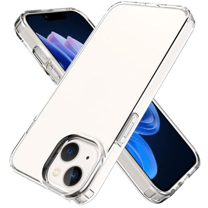 Phone Case for iPhone 14 Clear, [Crystal Clear][Non-Yellowing] Slim Shockproof Reinforced Drop Protective Flexible TPU Back Cover Phone Case for iPhone 14 Protective Case(Transparent) - color: Transparent