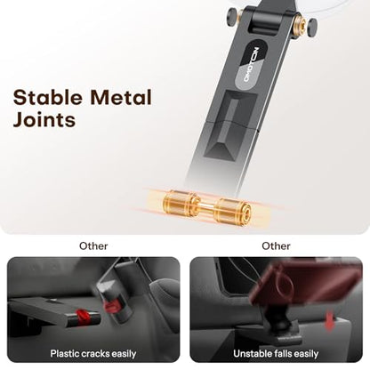 OMOTON TP02 [360° Rotating] Stable Clip Magnetic Phone Tripod for iPhone 17 - color: 1-Black