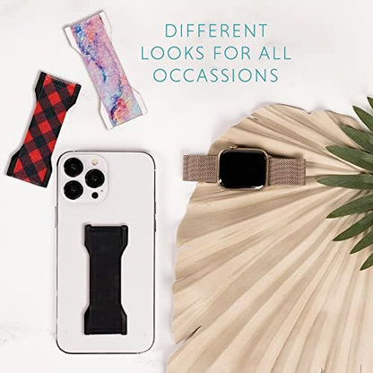 LOVEHANDLE PRO Phone Grip + Kickstand - Black Silicone