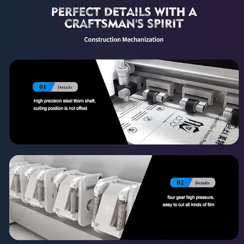 Intelligent Film Cutting Machine for Hydrogel TPU Screen Protectors for Front of The Cellphone,Mobile Phone Screen Protector Machine Cutting,for Smartphones,Watches and Tablets Edge