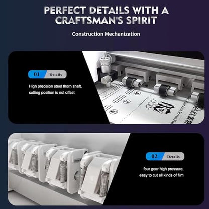 Intelligent Film Cutting Machine for Hydrogel TPU Screen Protectors for Front of The Cellphone,Mobile Phone Screen Protector Machine Cutting,for Smartphones,Watches and Tablets Edge