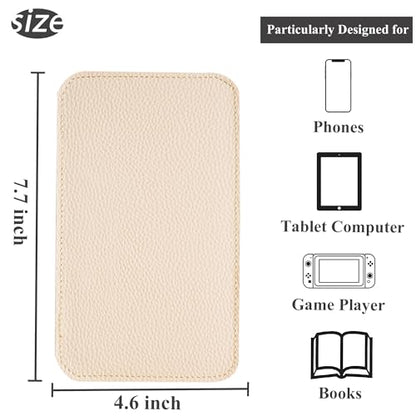 Airplane Travel Essentials for Flying Flex Flap Cell Phone Holder & Flexible Tablet Stand for Desk, Bed, Treadmill, Home & in-Flight Airplane Travel Accessories(1-Lichee White) - color: 1-Lichee White