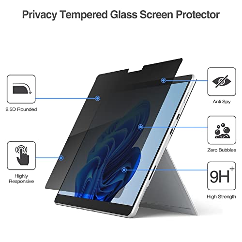 ProCase Privacy Screen Protector for 13" Surface Pro 11/10/8/X - size: 13" Surface Pro 11/10 2024/Pro 8 / Pro X
