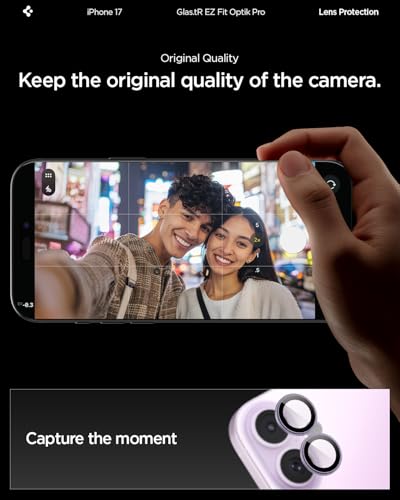 Spigen Camera Lens Protector for iPhone 17 (16 Plus/16) - Lavender - color: Lavender