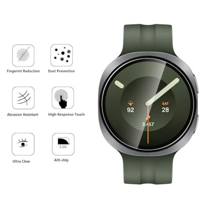 5 Pack Tempered Glass for Samsung Galaxy Watch 9 40mm Screen Protector,9H Hardness,Ultra Resistant,Anti-Fingerprints,No Bubbles,HD-Clear,Full Coverage Watch Film for Galaxy Watch 9 40mm - color: Samsung Galaxy Watch 9 40mm