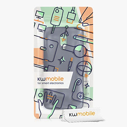 kwmobile Case Compatible with OnePlus 6T Case - Slim Protective TPU Silicone Phone Cover - Dark Blue Matte - color: dark blue matte