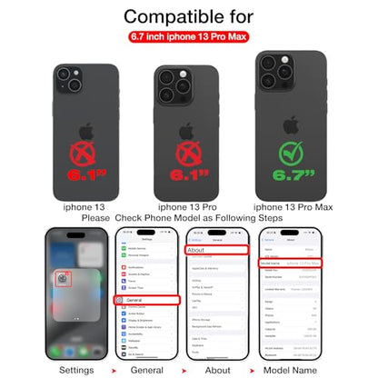 2 in 1 PU Leather for iPhone 13 PRO MAX Leather Case, Detachable Wallet Case with Card Holder, Removable Flip Cover with RFID Blocking, Stand Shockproof Phone Cover（Compatible with MagSafe） Black - color: Black, size: Iphone 13 pro max