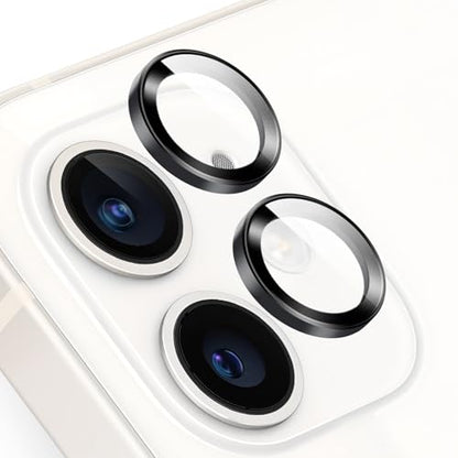 TENOC Camera Lens Protector for iPhone 11 & 12 & 12 Mini, Black