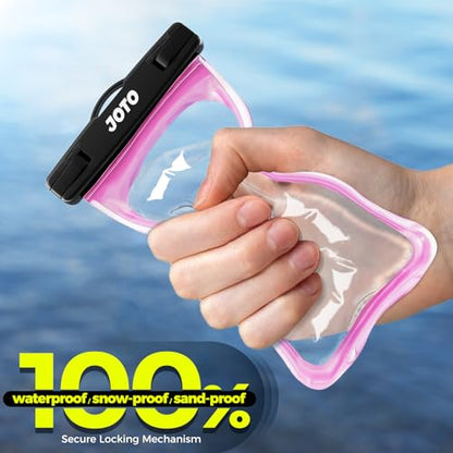 JOTO Up to 7" Universal Waterproof Phone Case for iPhone 17 Air 16 15 14 13 12 11 Plus Pro Max, IPX8 Cellphone Dry Bag XR X SE, Galaxy S23 S22 S21 S20+ S20 S10 Plus Note, Pixel -Pink - color: Magenta, size: 1 Pack