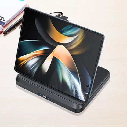 for Samsung Galaxy Z Fold 8 Ultra 7 6 Wireless Charger Station, 3 in 1 Foldable Wireless Charging Stand Fast Charging Dock for Galaxy Z Flip 8 / Galaxy S26/S26 Ultra/Galaxy Watch/Galaxy Buds