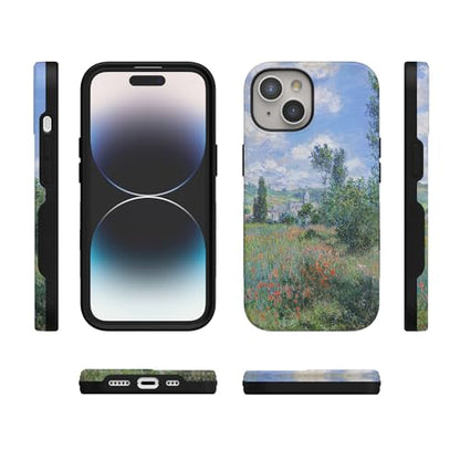 Casely iPhone 15 Plus Case | Monet's View | The Met Museum | Bold Protective Design | Compatible with MagSafe - color: Monet's View | The Met Museum