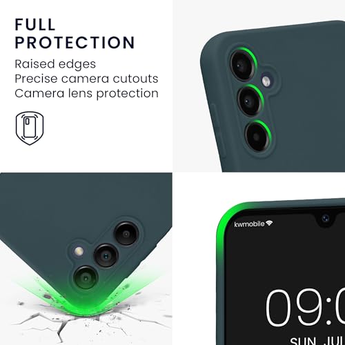 kwmobile Case Compatible with Samsung Galaxy A14 5G Case - Protective Slim TPU Phone Cover - Soft Matte Finish - Dark Slate - color: Dark Slate, size: Galaxy A14 5G