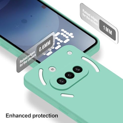 Silicone Case for Nothing Phone 3A, Mint Green - color: Mint, size: Nothing Phone 3A