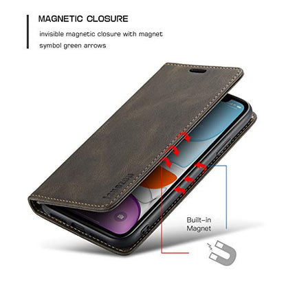 japezop Compatible with iPhone 11 Case,iPhone 11 Case Wallet with[RFID Blocking] Card Holder Kickstand, Leather Flip Wallet Case for iPhone 11 6.1 inch(Coffee) - color: Coffee, size: iPhone 11 6.1 Inch