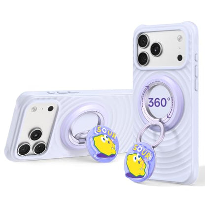 SYNCWIRE Magnetic Phone Ring Holder, for MagSafe Phone Grip Stand Kickstand - color: Mood-Lavender Purple