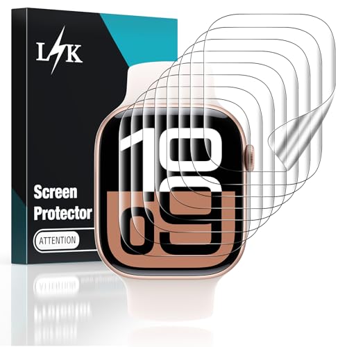 LK LϟK [8 pack] for Apple Watch Series 11/10 Screen Protector 42mm - size: Series 11/10 42mm Protector