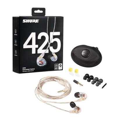 Shure SE425 PRO Sound Isolating Wired Earbuds - Clear