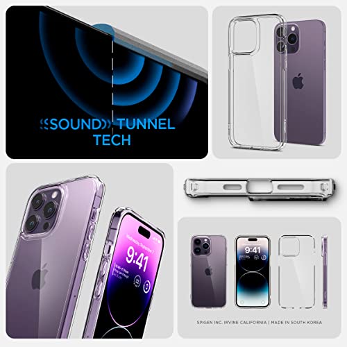 Spigen for iPhone 14 Pro Max Case, Ultra Hybrid [No Magnet Ring][Anti-Yellowing] - Crystal Clear - color: Crystal Clear, size: iPhone 14 Pro Max