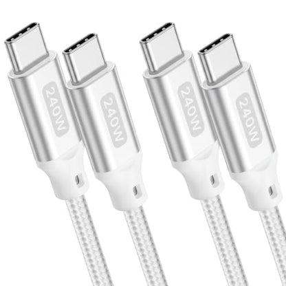 240W USB C to USB C Cable, [3.3FT, 2-Pack] C to C Fast Charging Cable - size: 3.3ft