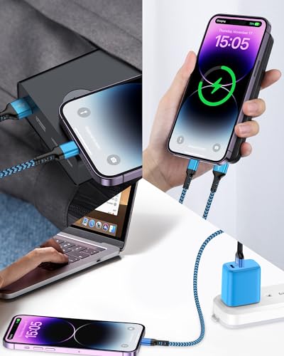 Short iPhone Charger Cord, 1FT/2Pcs USB A to Lightning Cable Fast Charging - size: 1FT