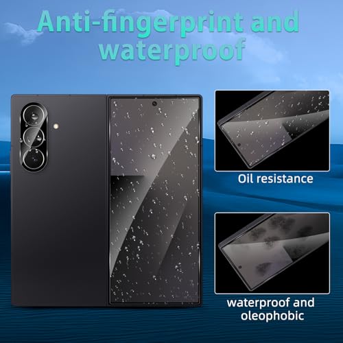 For Galaxy Z Fold 7 Screen Protector HD Clear (2+2 Pack) - size: Samsung Galaxy Z Fold 7
