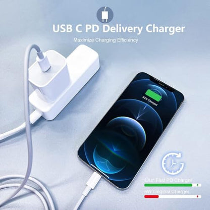 iPhone 14 13 12 11 Fast Charger, 3Pack[Apple MFi Certified] Lightning Cable - color: White 3Pack 3FT