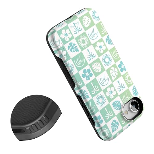 Casely iPhone 16e Case | Pura Vida | Coastal Checkers | Bold Protective Design | Compatible with MagSafe - color: Pura Vida | Coastal Checkers