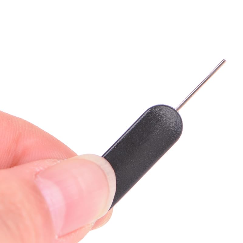 10 Pack SIM Card Pins with Keychain Hole - Universal Sim Card Tray Removal Tool