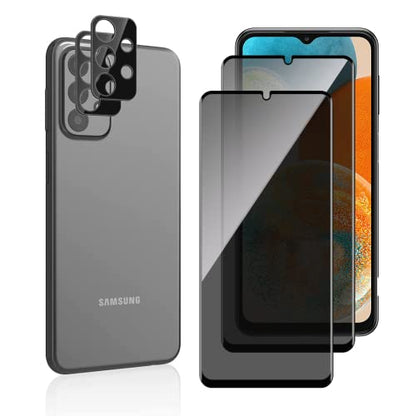 Privacy Screen Protector for Samsung Galaxy A23 + Lens Protector - size: Samsung Galaxy A23 5G